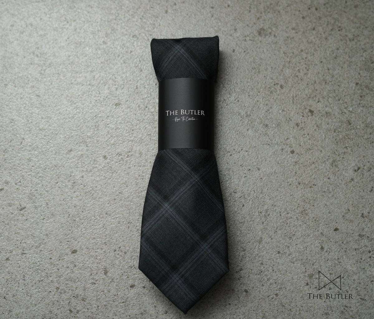 Broderick Midnight Luxury Plaid Tie