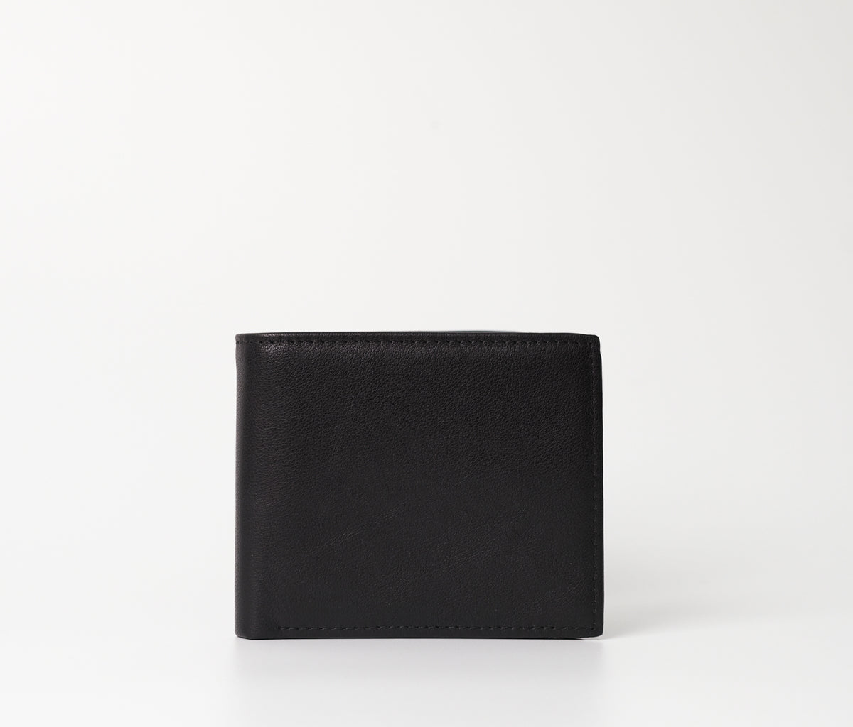 The Butler Sri Lanka Roswell Black Full-Grain Leather Wallet - Premium Cardholder with Coin Pocket and ID Window